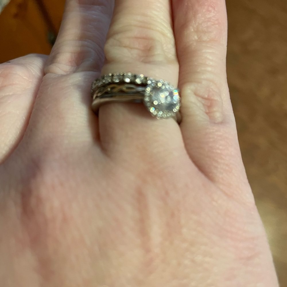 Slate and Tell Stackable Bridal Set.